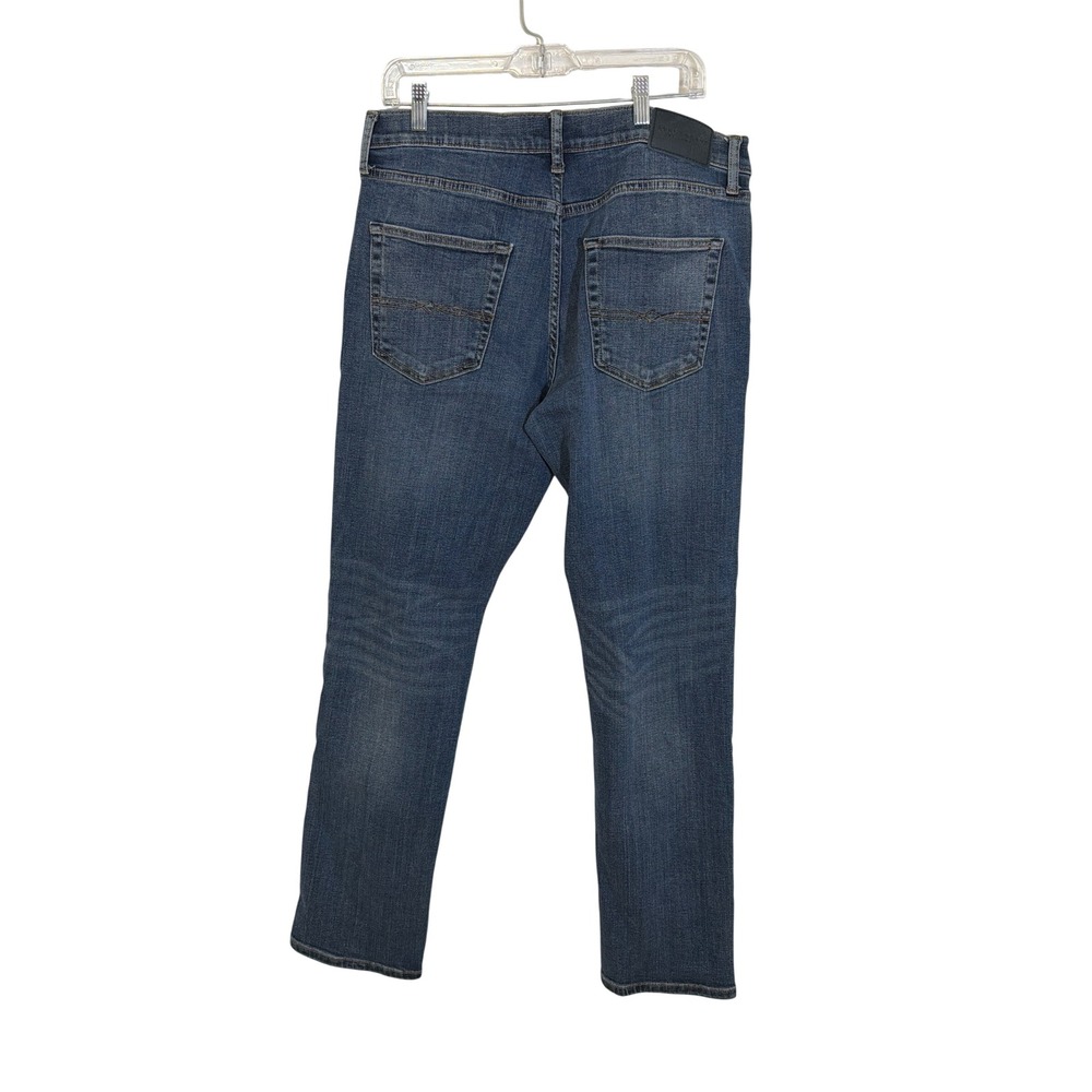 Lucky Brand 410 Athletic Straight Jeans Mens 34x32 Medium Wash Blue 7M12943